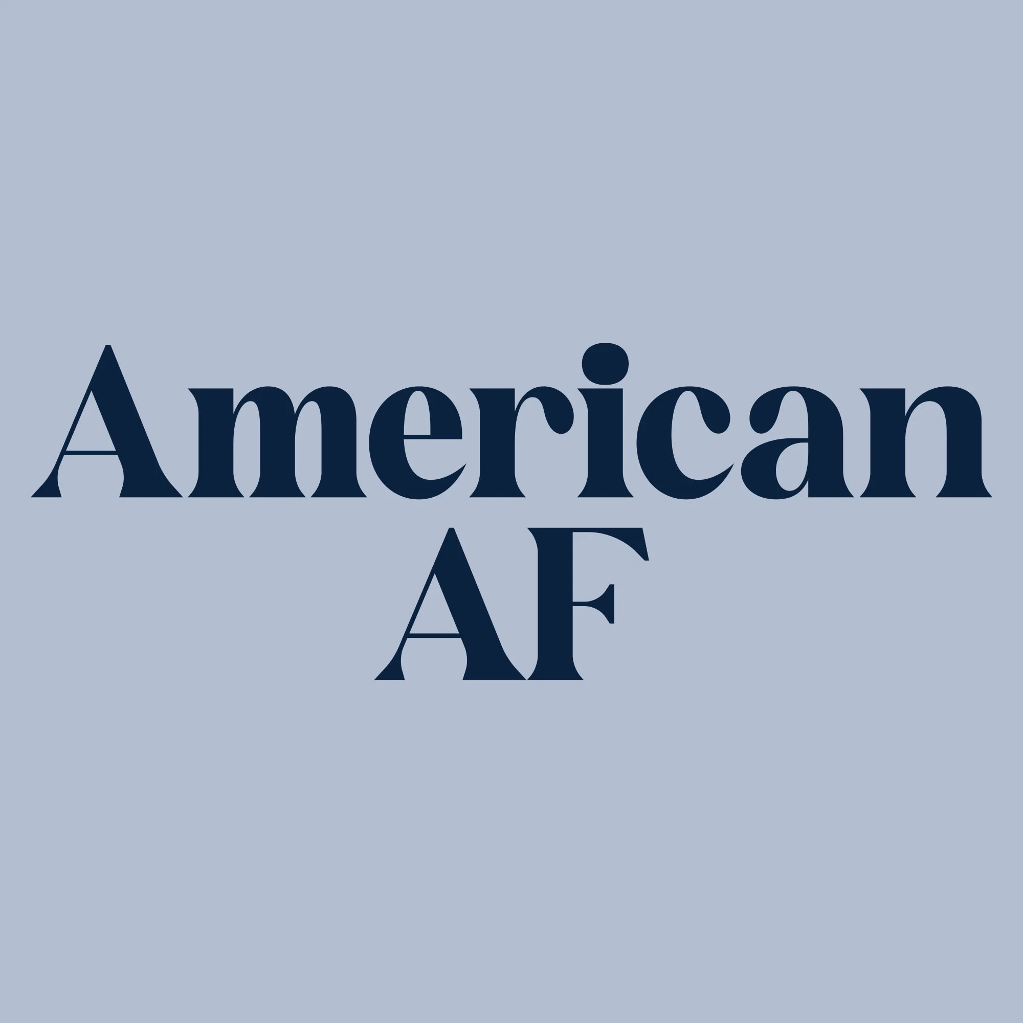 Women's American AF Flowy Tank - Stonewash Denim