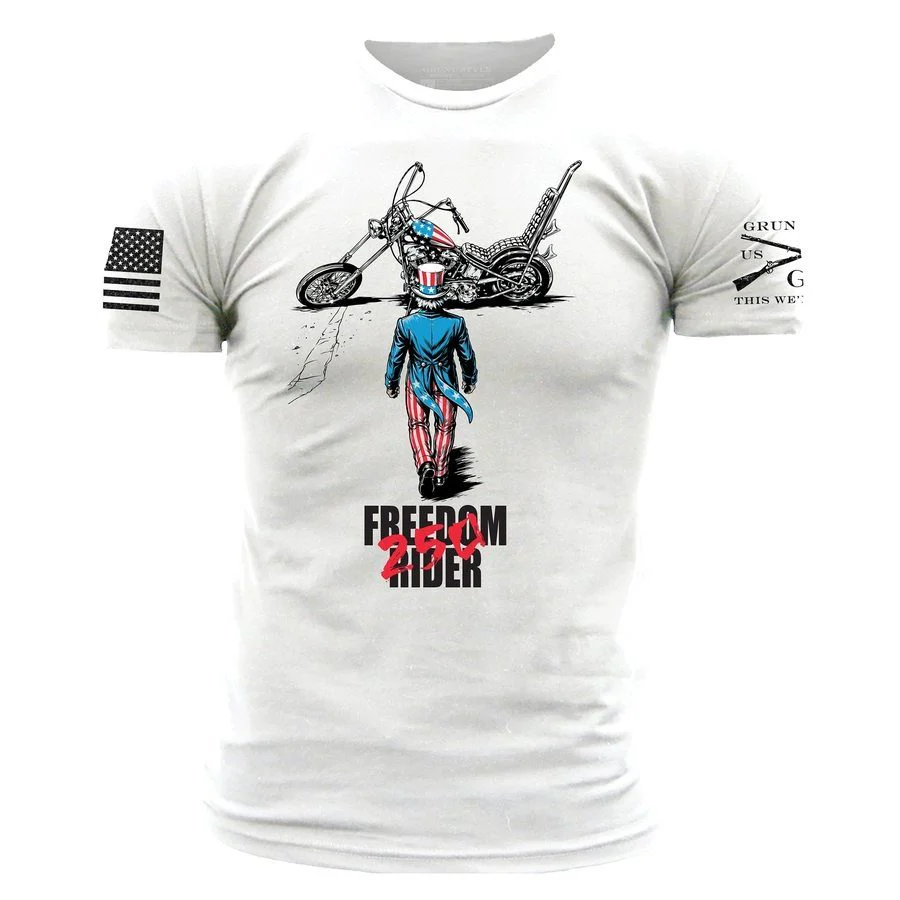 250 Freedom Rider T-Shirt - White