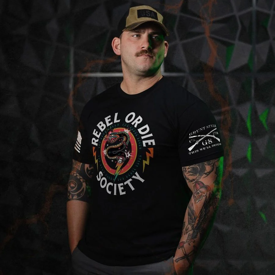 Rebel Or Die T-Shirt - Black