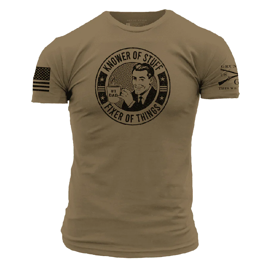 Knower of Stuff T-Shirt - Combat Green