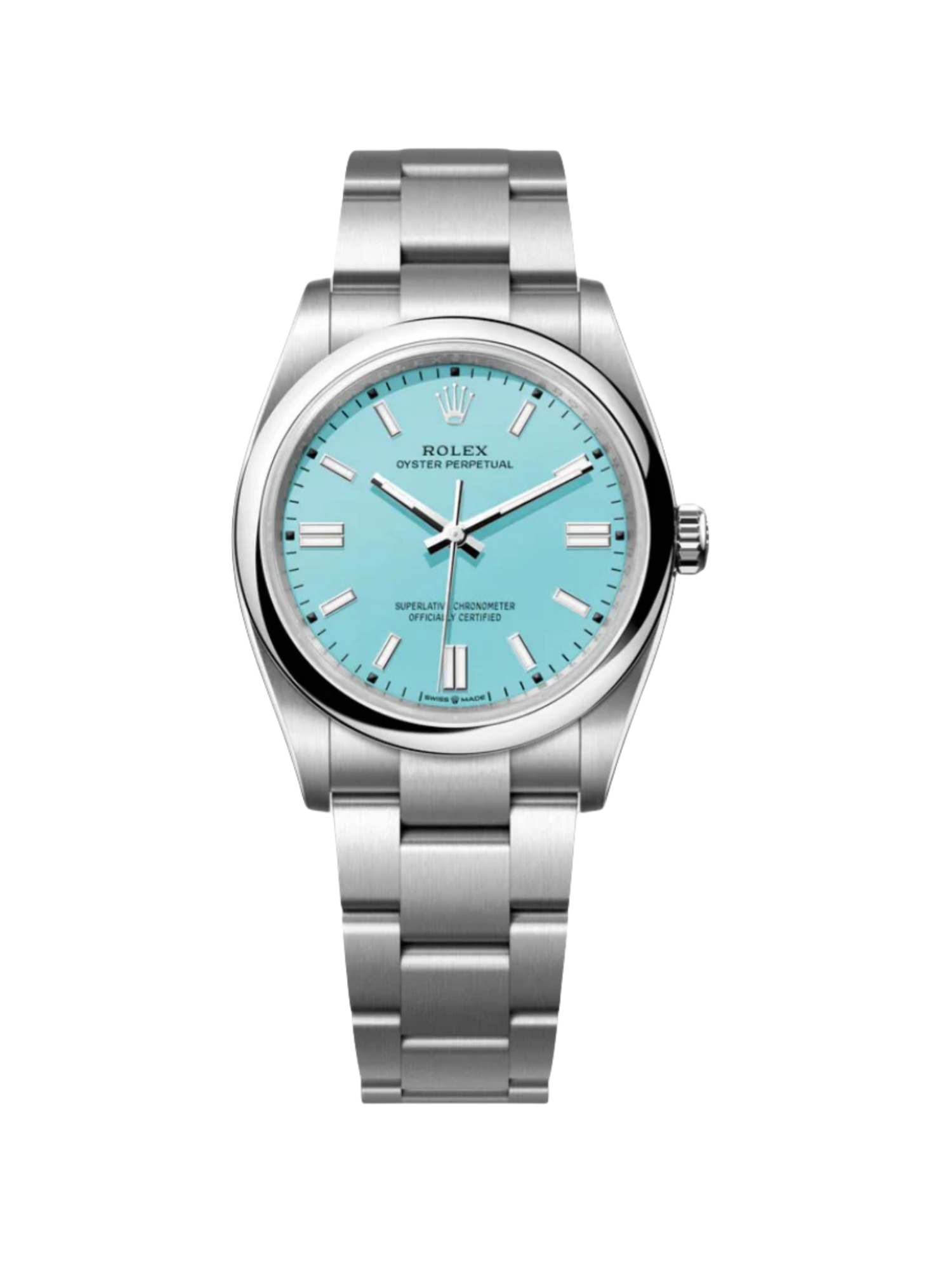 Rolex 124300 Oyster Perpetual 41mm Oyster Perpetual Turquoise Index Dial
