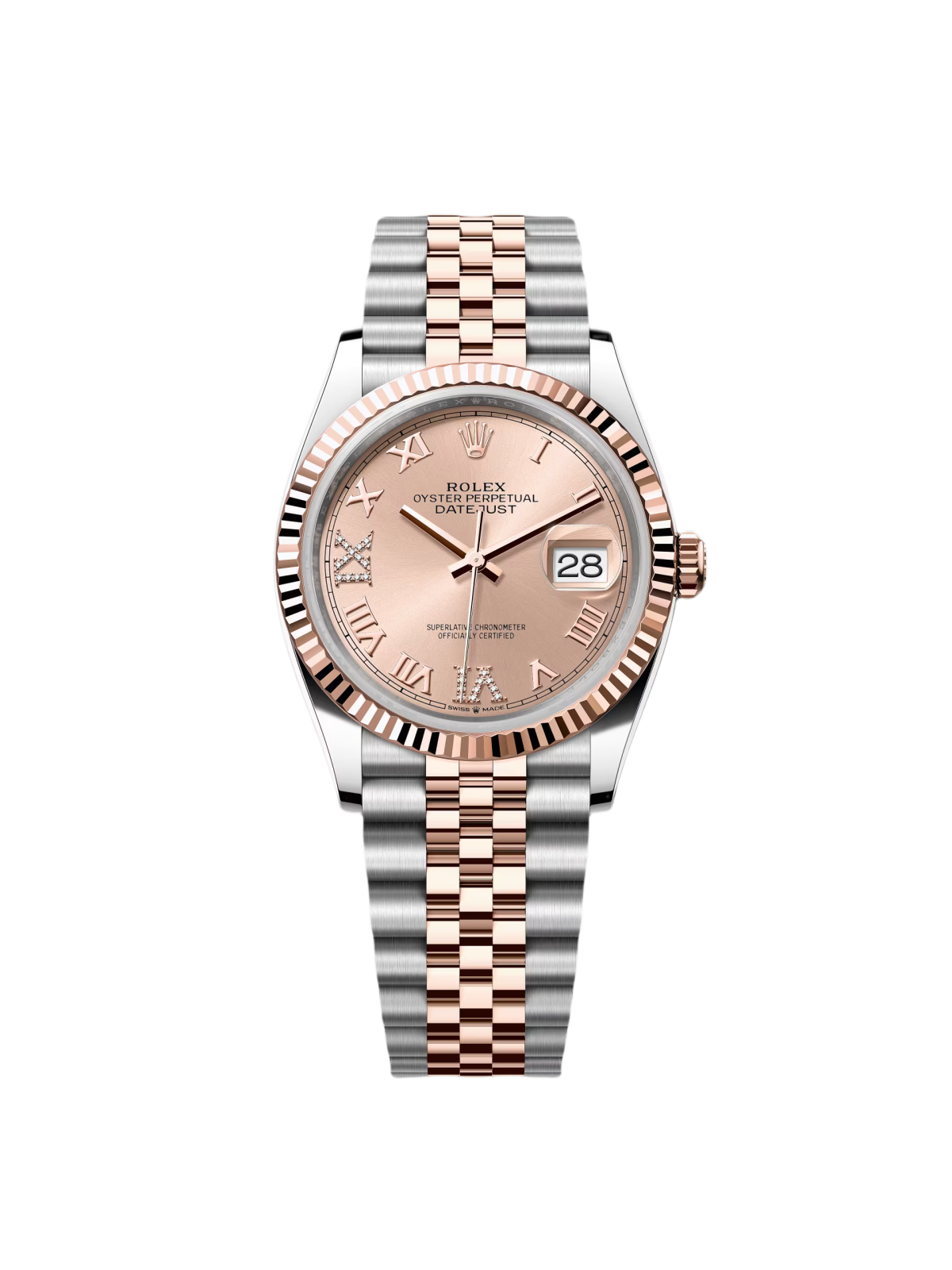 Rolex Datejust 36mm 126231 Rose Dial Oyster Bracelet