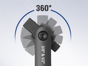16-inch Dual Drive Breaker Bar, 3/8" & 1/2" Drive
