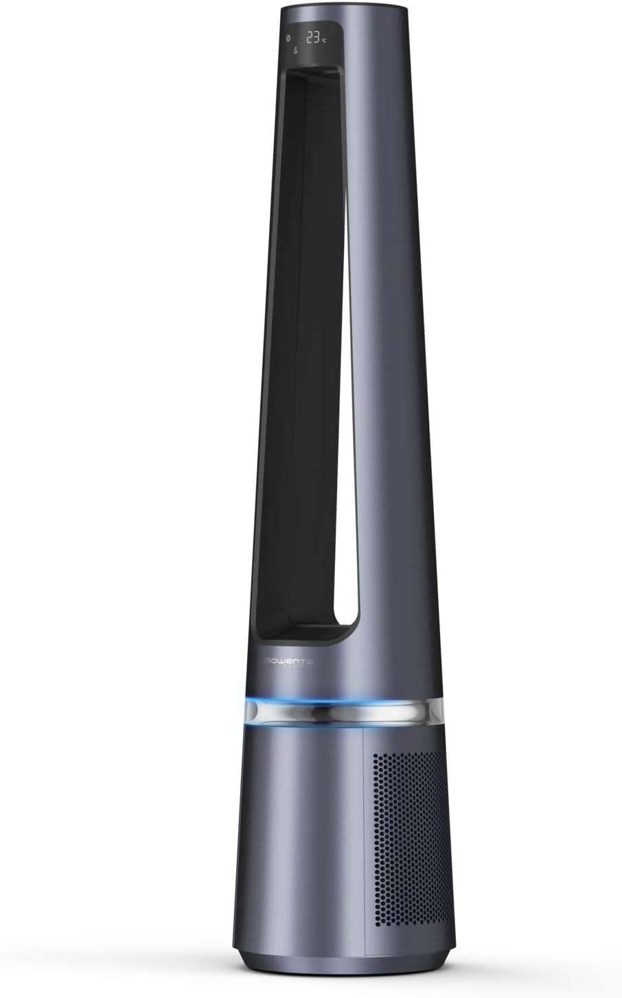 Rowenta QU5062 Eclipse 3in1 Luftreiniger | Heizlüfter | Ventilator | filtert 99,9% der Partikel | für 30 m2 Raumgre | schnelle Heizung bis zu 35°C | automatischer Tag- und Nachtmodus | Schwarz/Grau