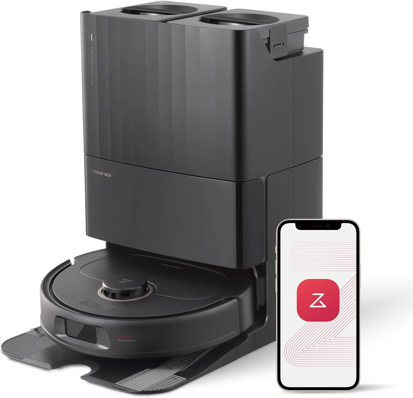 Robot Vacuum and Mop with FlexiArm Design Edge Mopping, Dynamic Hot Water Mop Washing and Auto Mop Drying, Intelligent Dirt Detection, 7,000 Pa Suction, Ideal for Carpets
