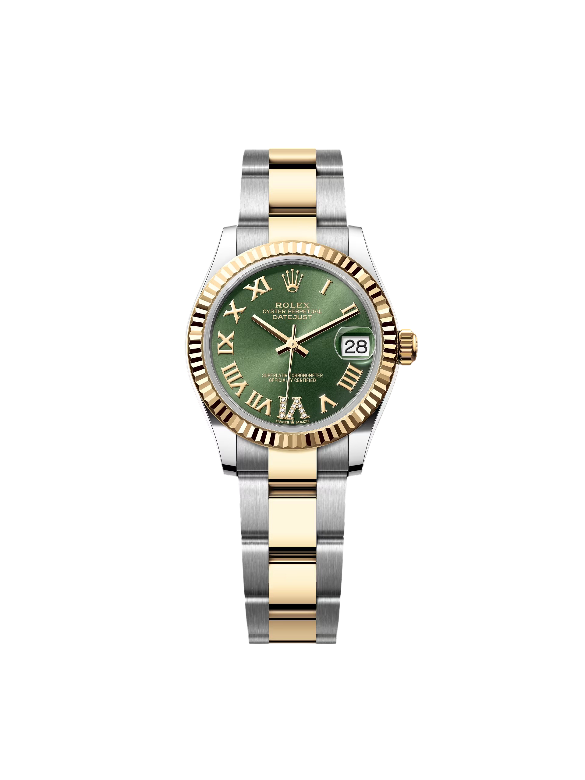 Rolex Datejust m278273-0015/0016 31mm Olive Green Dial Stainless Steel and Yellow Gold Oyster Watch