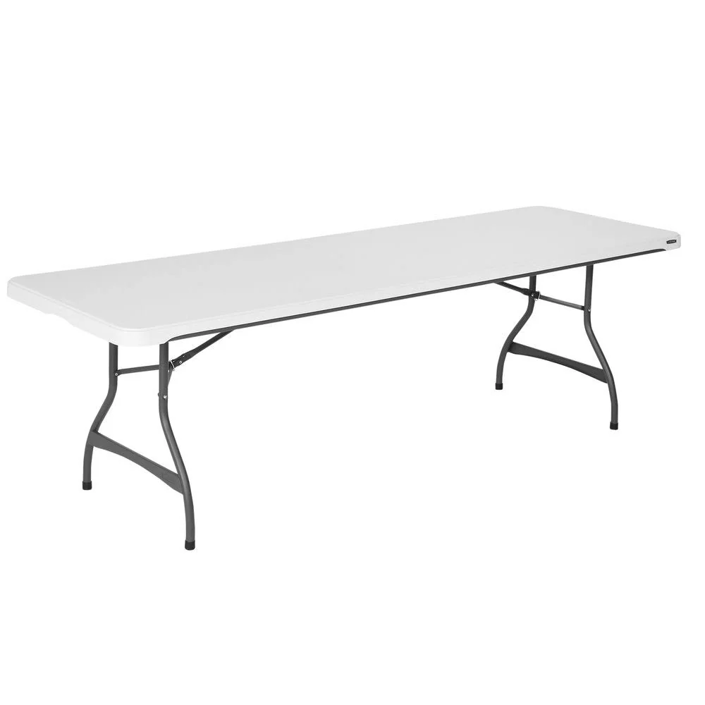 2025 Lifetime 4-Pack Commercial Stacking 8 ft Folding Table - White (80344)