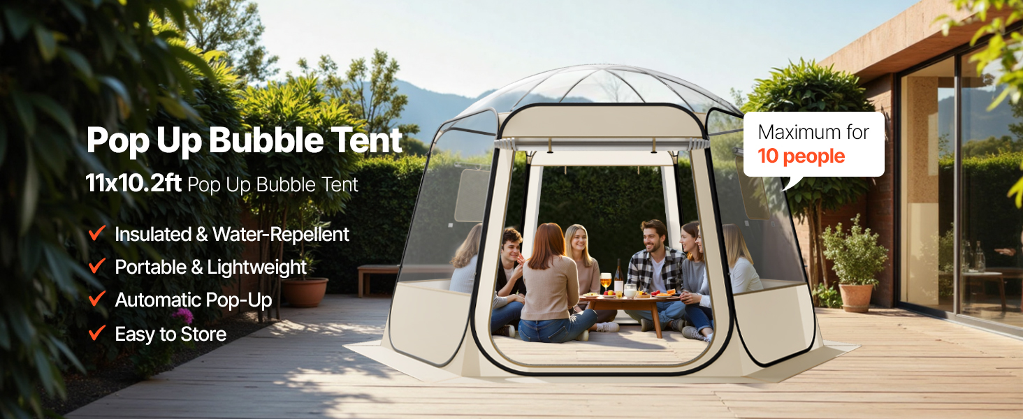 pop up bubble tent