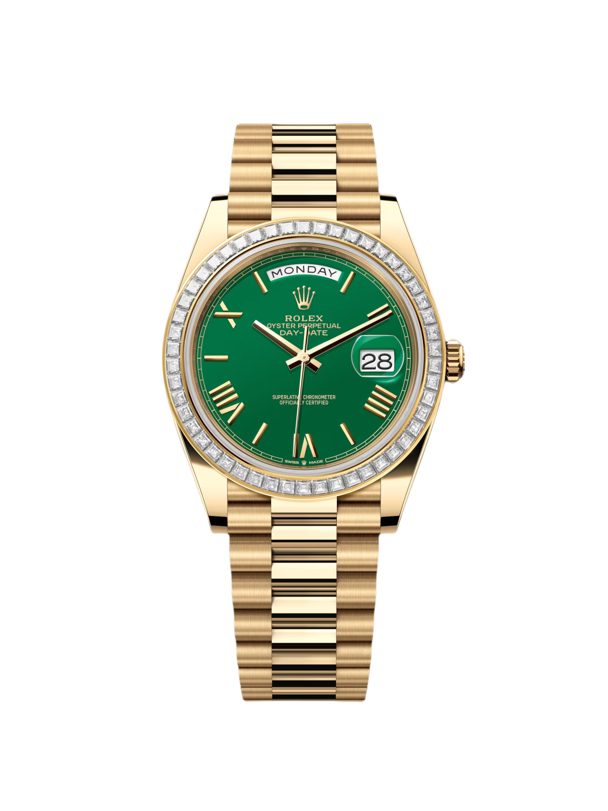 Rolex Day-Date 40mm 228398TBR-0039 Green Dial President Watch