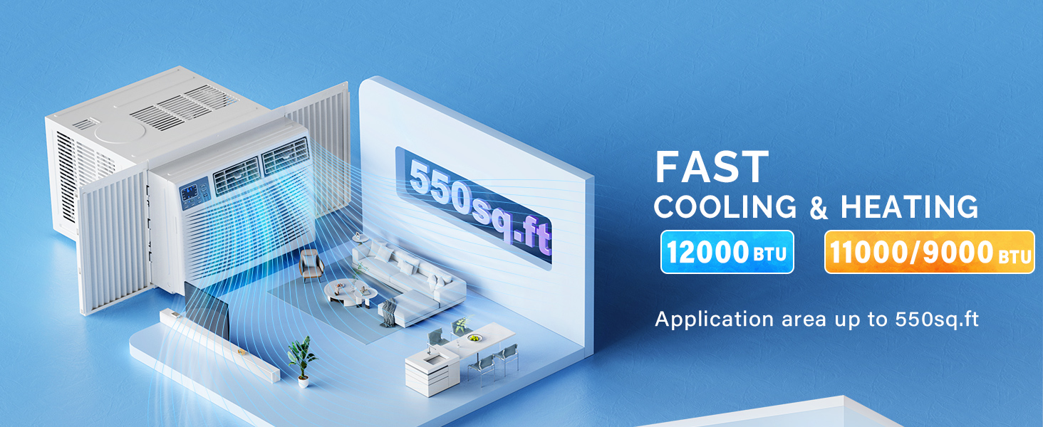 window ac heater