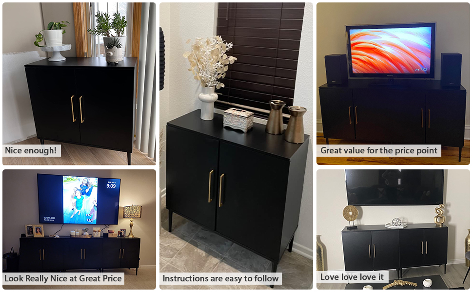 black storage cabinet
