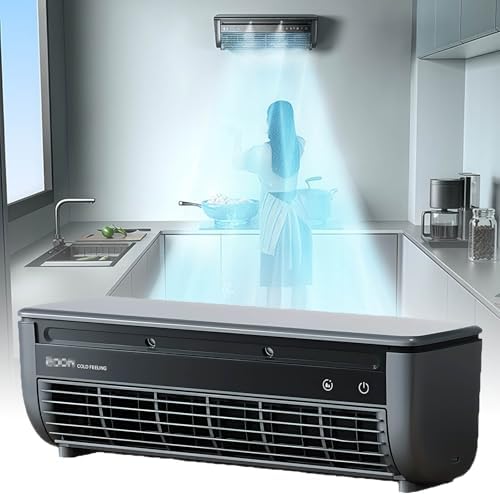 Portable Air Conditioner with Wireless Charging, Wall Mounted Installation for Kitchen, Bedroom, and Office Use