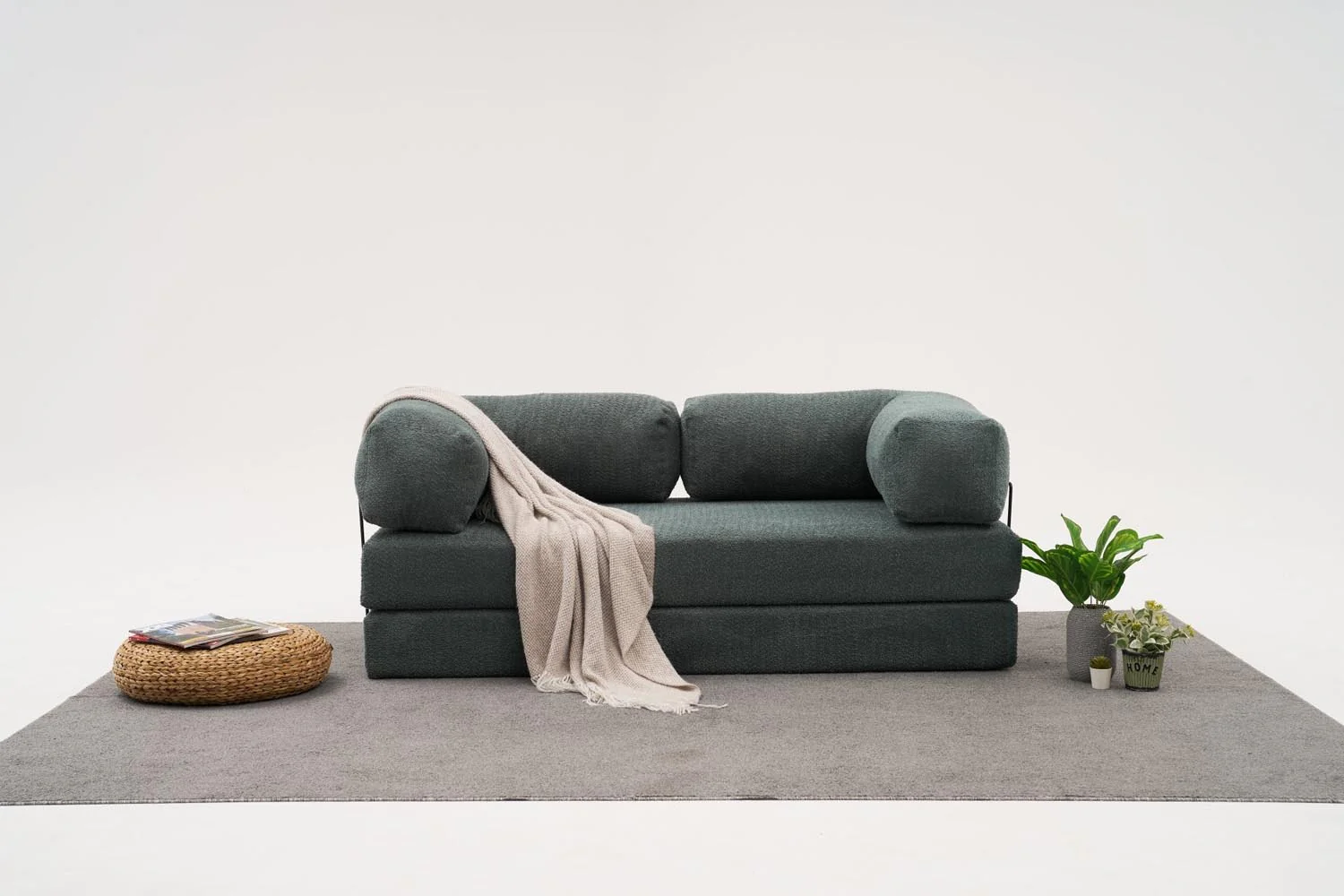 Comfort 3er Sofa - Grün