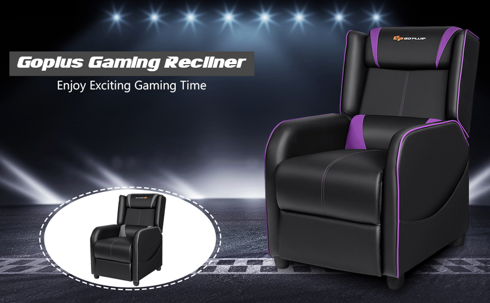 Goplus Massage Gaming Recliner Chair