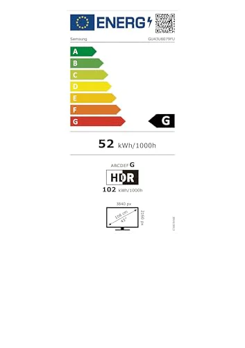 Samsung Crystal UHD U8079F 4K 43 Zoll (108 cm) LED Fernseher, Crystal Prozessor 4K, MetalStream Design, SmartThings, AI Upscaling, Gaming Hub, Knox Security, Kostenlose Inhalte, Smart TV