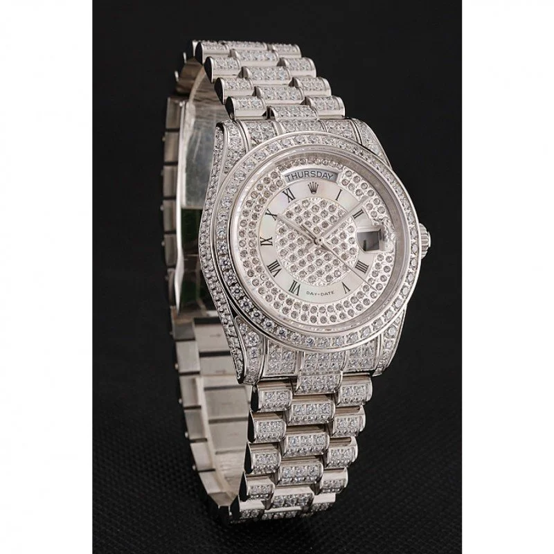 Superclone Rolex Day-Date 37mm White Dial 1453950