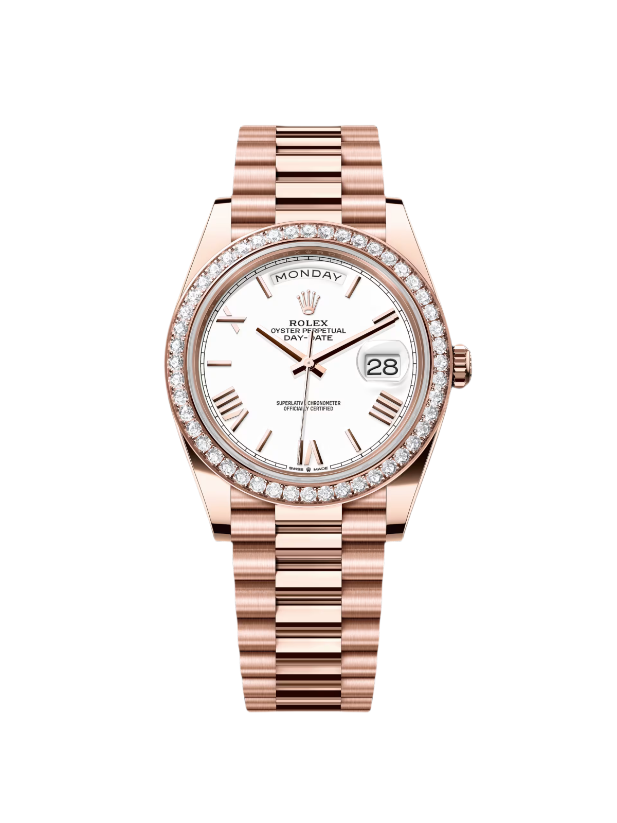 Rolex Day-Date White Roman Dial 228345rbr-0012