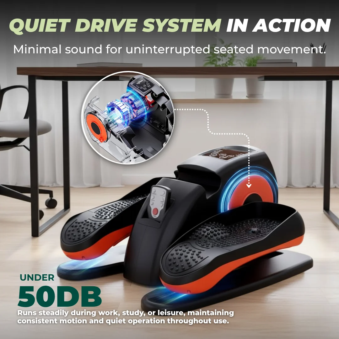 Under Desk Elliptical Machine with Remote Control and LCD Display Under Desk Elliptical Machine with Remote Control and LCD Display