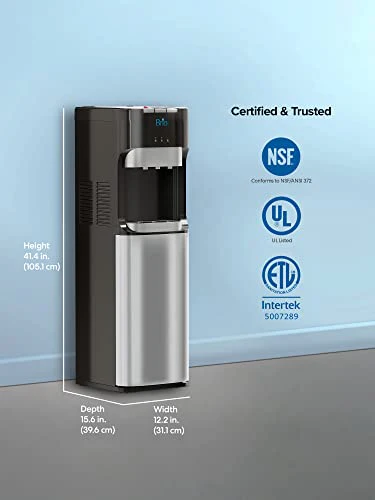 Brio Bottom Loading Water Cooler Water Dispenser – Essential Series - 3 Temperature Settings
