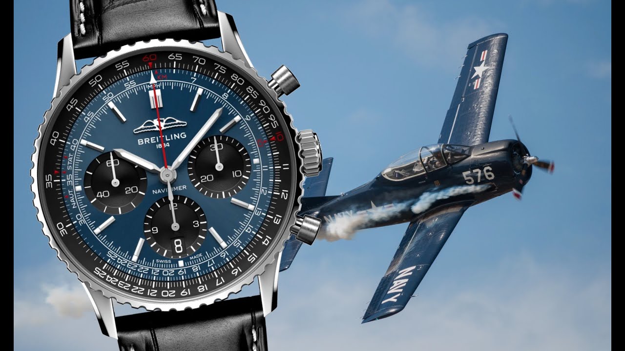 THE NEW NAVITIMER!: Breitling Navitimer B01 Chronograph 41 mm Blue AB0139241C1P1 - YouTube