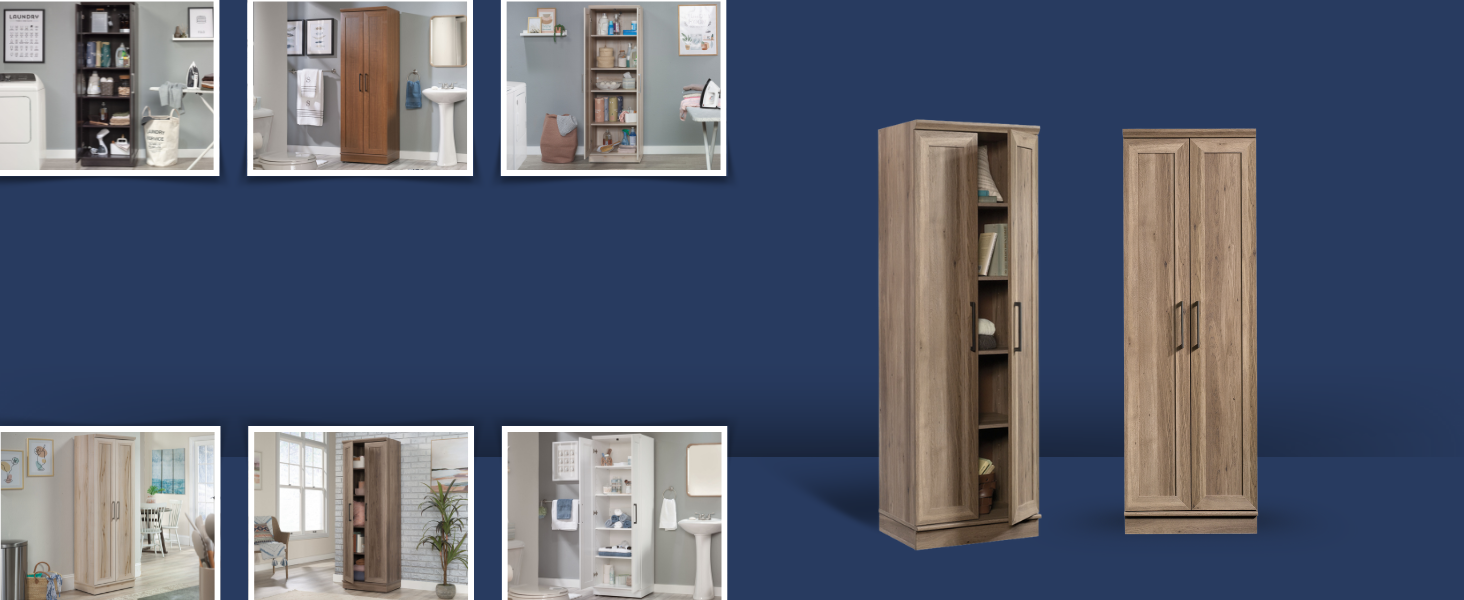 Double Door cabinet showing multiple uses