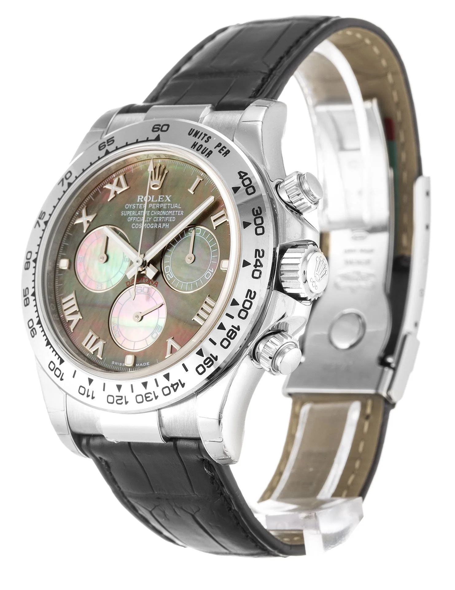 Rolex Daytona 40mm Mother of Pearl   Black Dial 116519