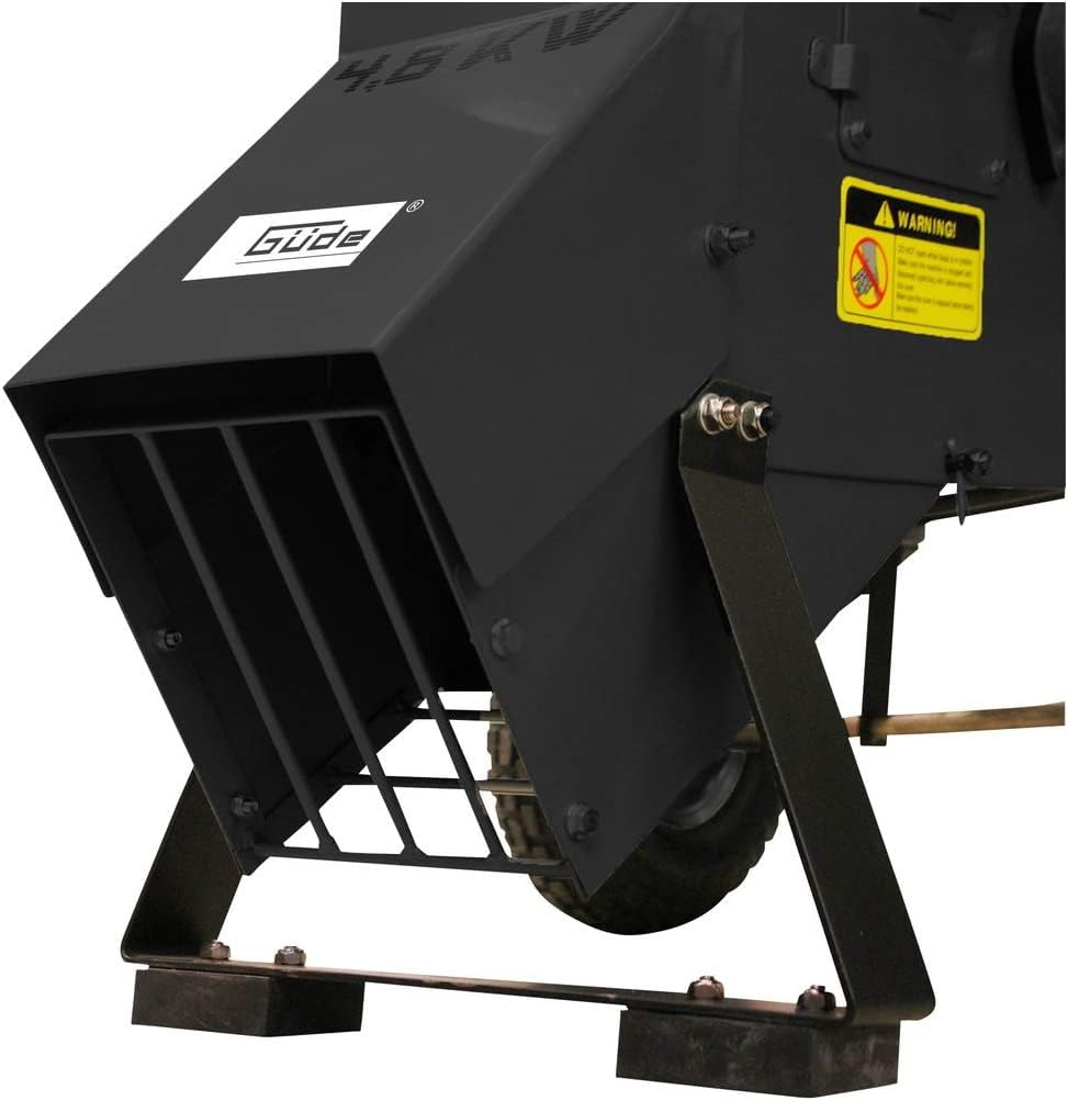 GÜDE GH 651 B Gartenhäcksler | Benzinmotor | 4800 Watt Leistung | Für Äste mit bis zu 76 mm Durchmesser | Fahrwerk