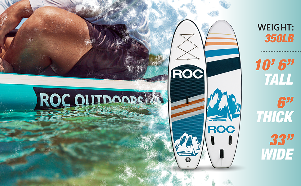 paddle board, 350LB weight limit, 10&amp;amp;#39; Tall, 6&amp;amp;#34; Thick, 33&amp;amp;#34; wide