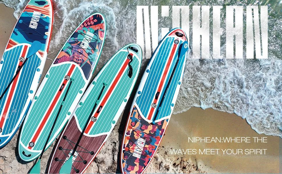 Niphean Inflatable Stand Up Paddle Board with SUP Accessories