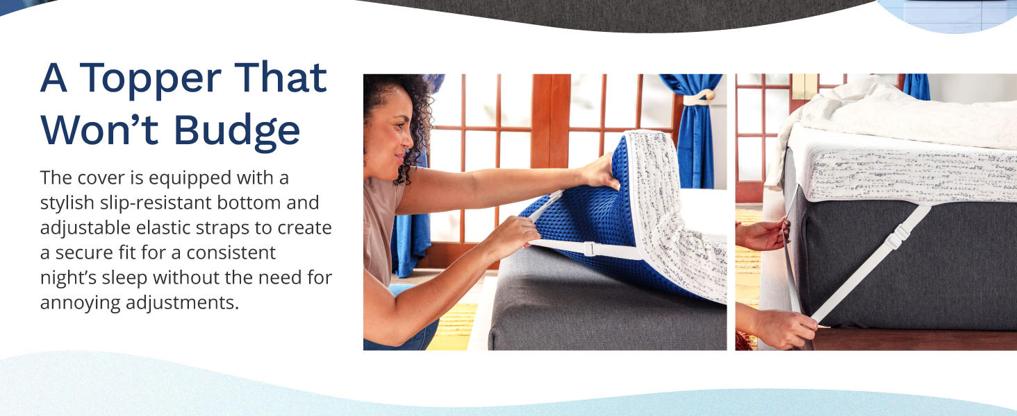 The cover is equipped with a stylish non-slip bottom & adjustable elastic straps for a secure fit.