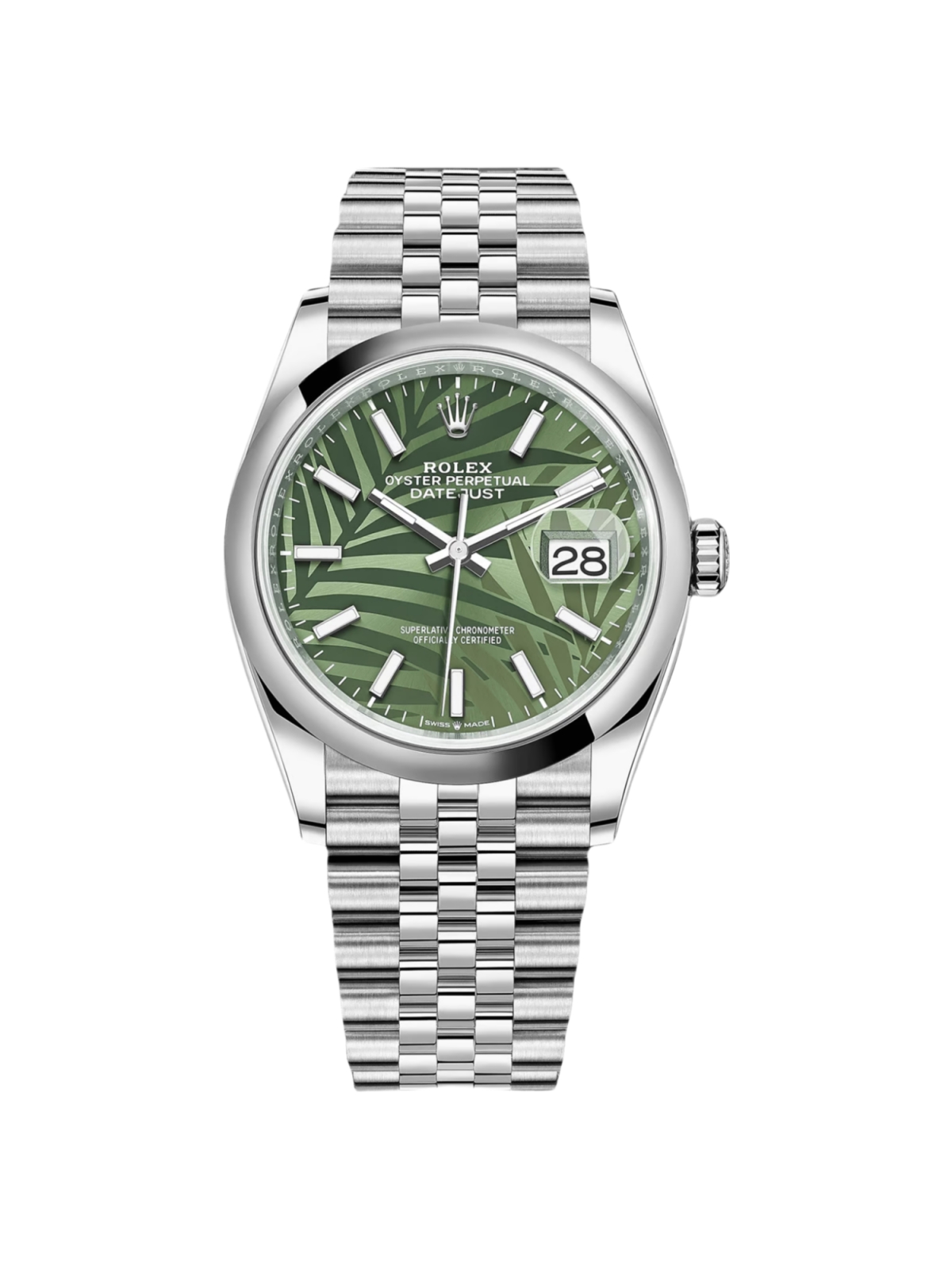 Rolex Datejust 36mm 126200 Green Dial Watch