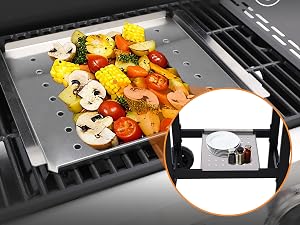 flattop and gas grill combo