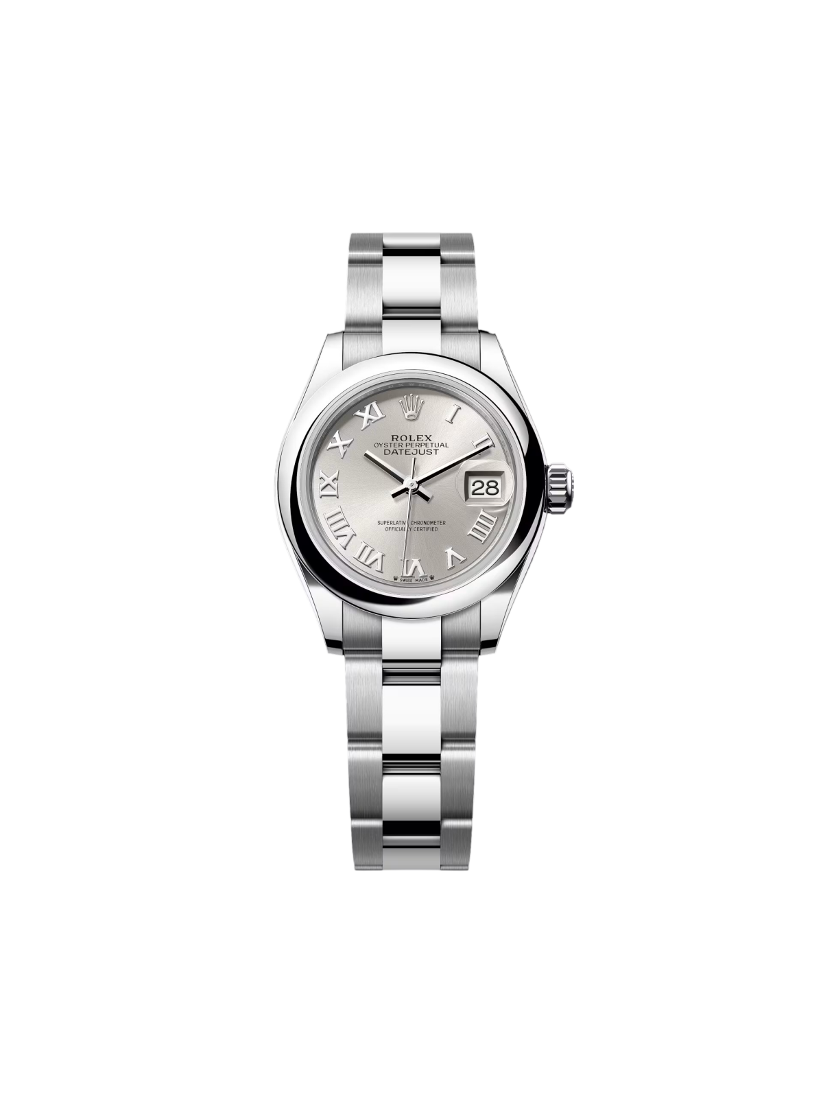 Rolex Lady-Datejust 28mm m279160 Oyster Perpetual Silver Dial Oyster Bracelet