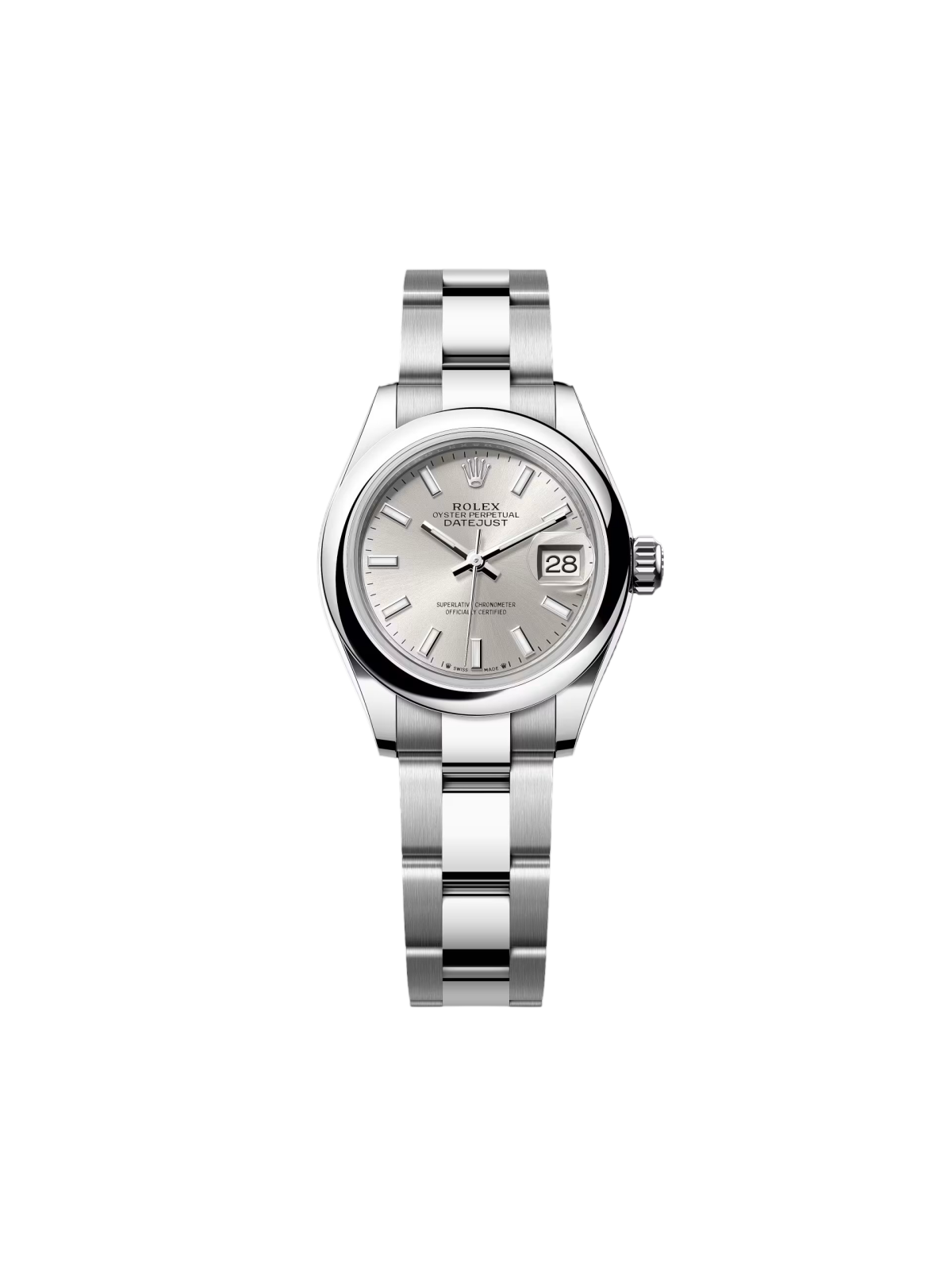 Rolex Lady-Datejust 28mm m279160 Oyster Perpetual Silver Dial Oyster Bracelet
