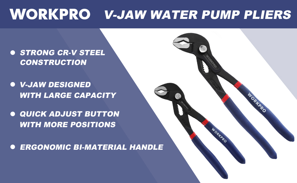 V-JAW WATER PUMP PLIERS