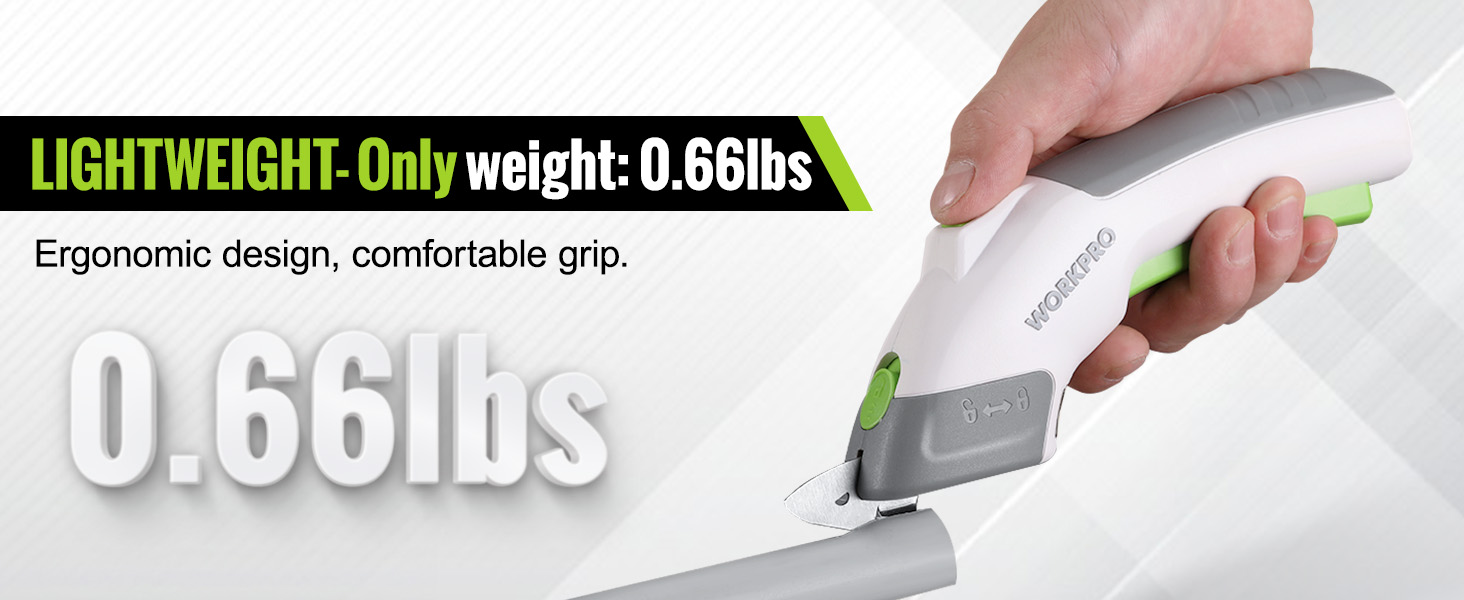 Cordless Electric Scissors for Cutting Fabric, Box, Cardboard Cutter, Carpet