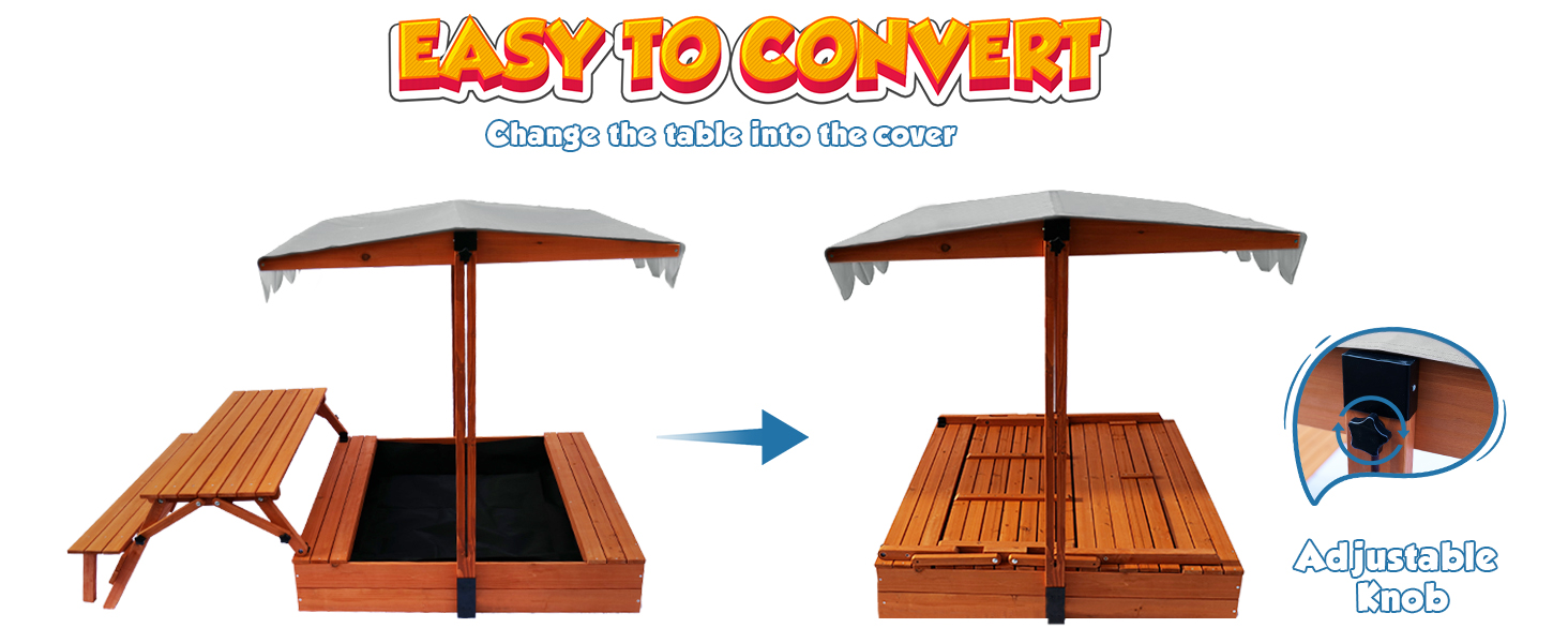 sand box with lid
