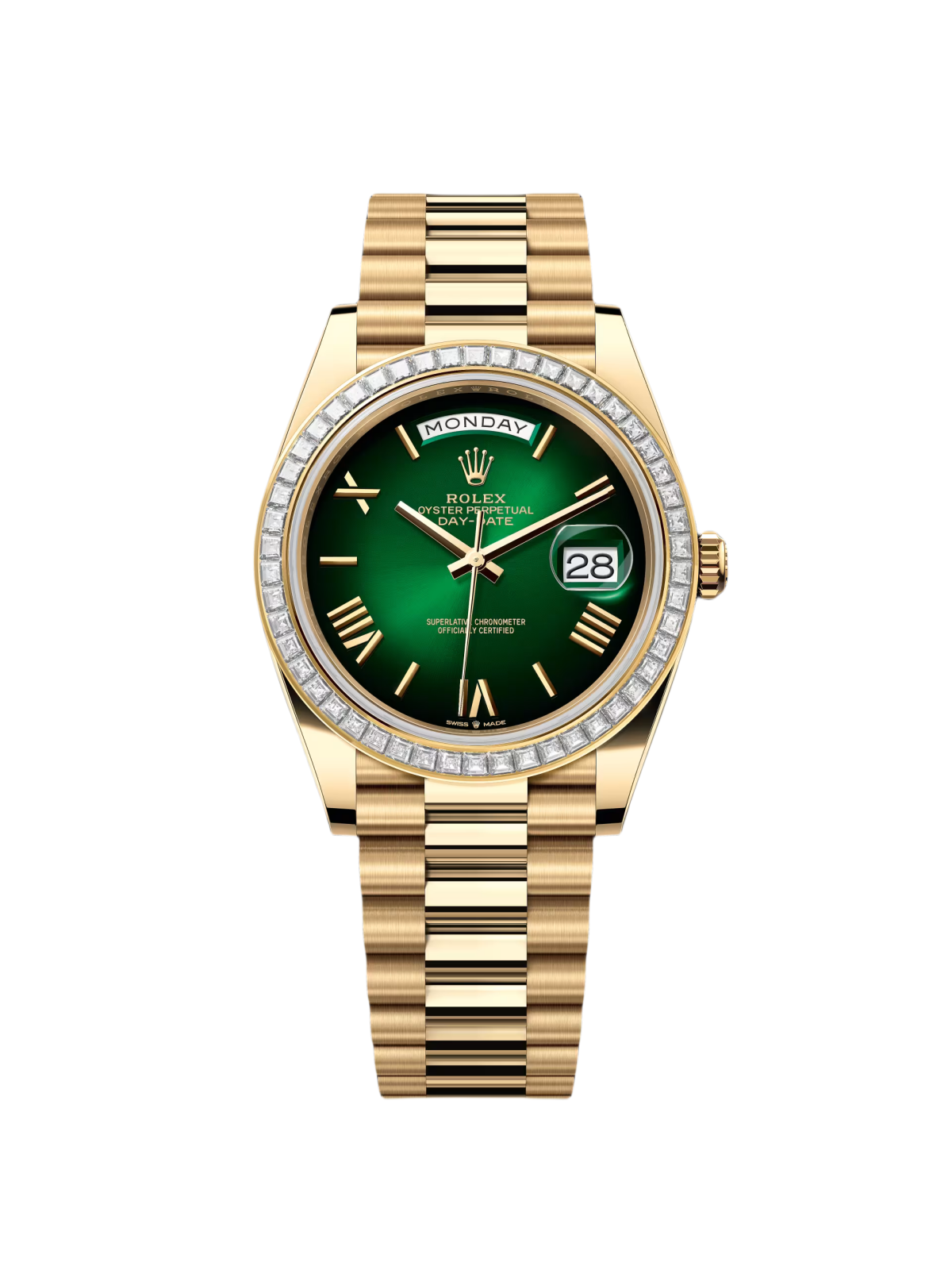 Rolex Day-Date 40mm 228398TBR-0042 Green Ombré Dial President Watch