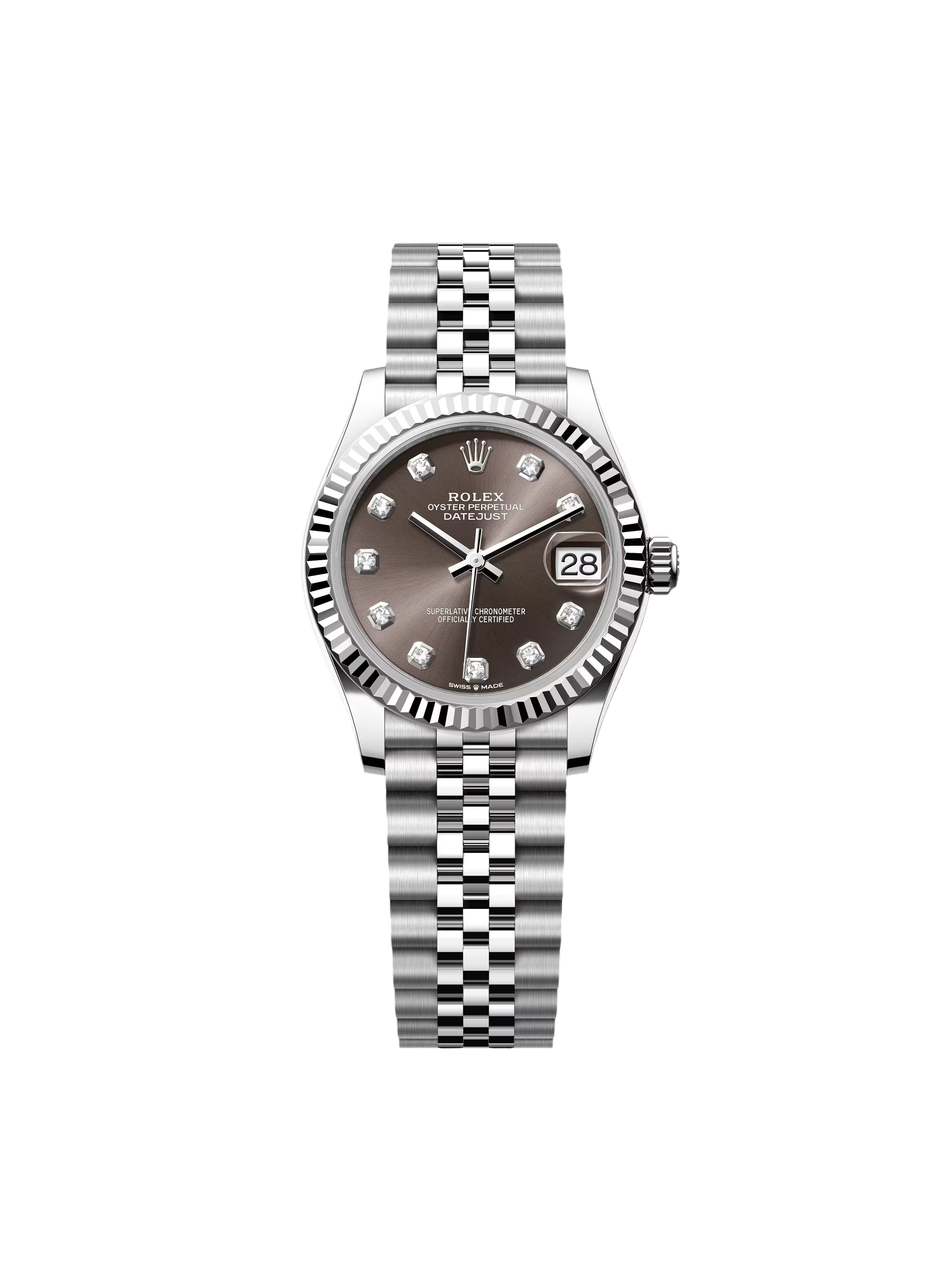 Rolex Datejust m278274-0007/0008 Dark Grey 31mm Dial Oyster Watch