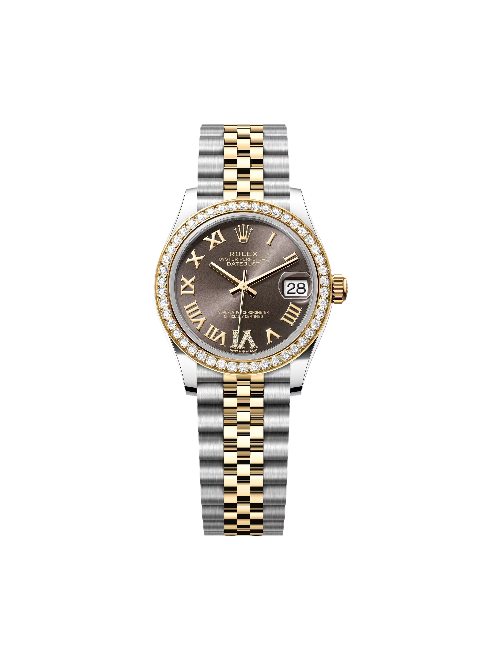 Rolex Datejust m278383RBR-0017/0018 31mm Dark Grey Dial Oyster Bracelet