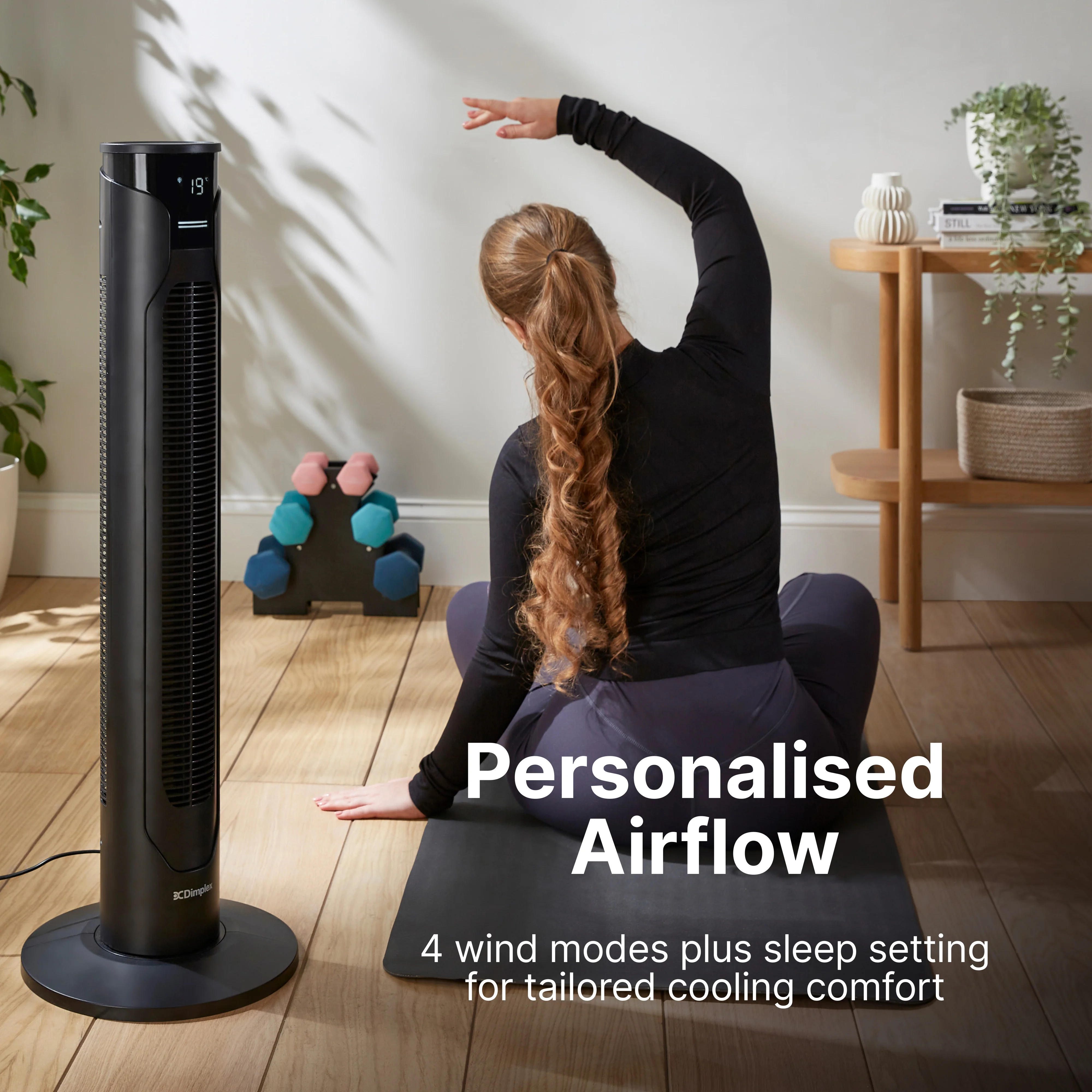 Dimplex Anthracite Tower Fan