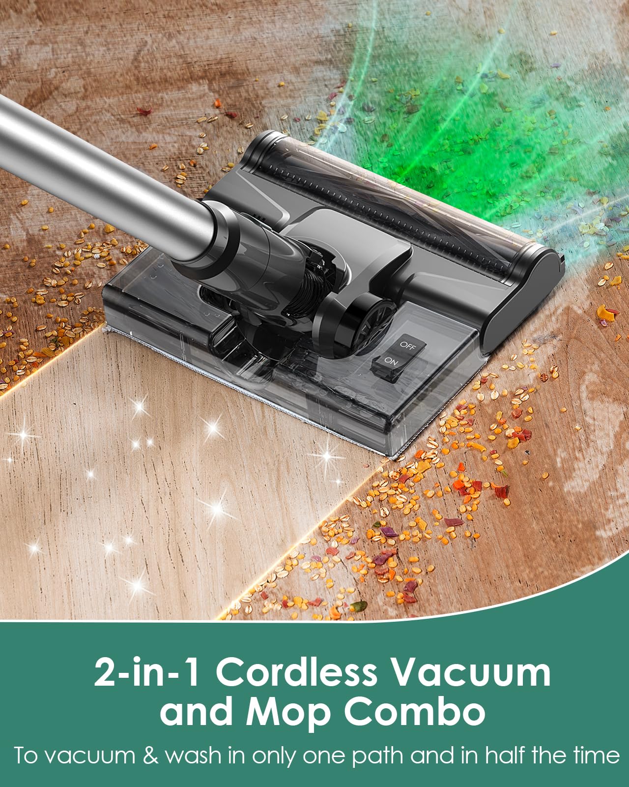 VersLife Cordless 2-in-1 Vacuum Cleaner & Mop Combo