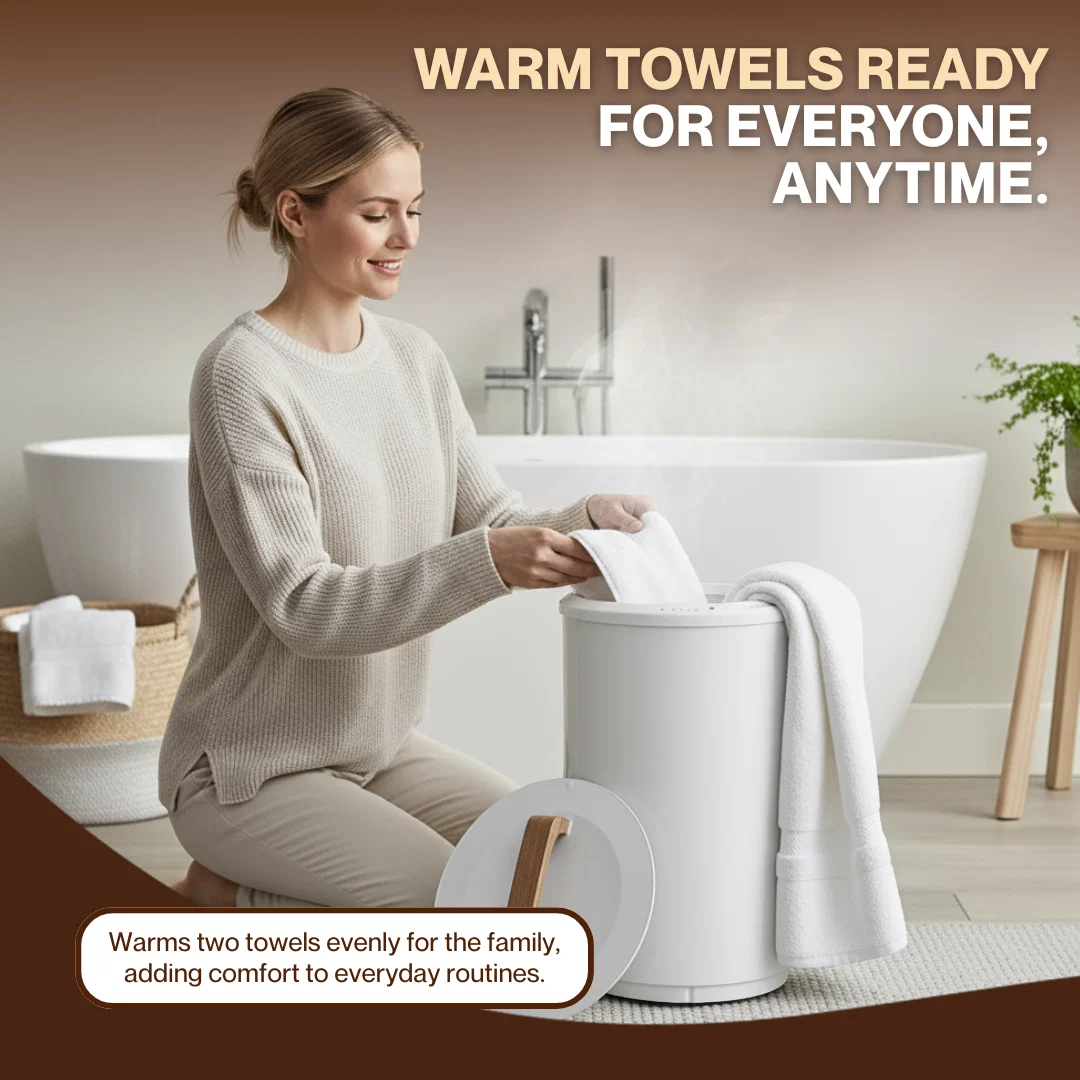 Extra Large Electric Towel Warmer Bucket with 4 Timer Settings Extra Large Electric Towel Warmer Bucket with 4 Timer Settings