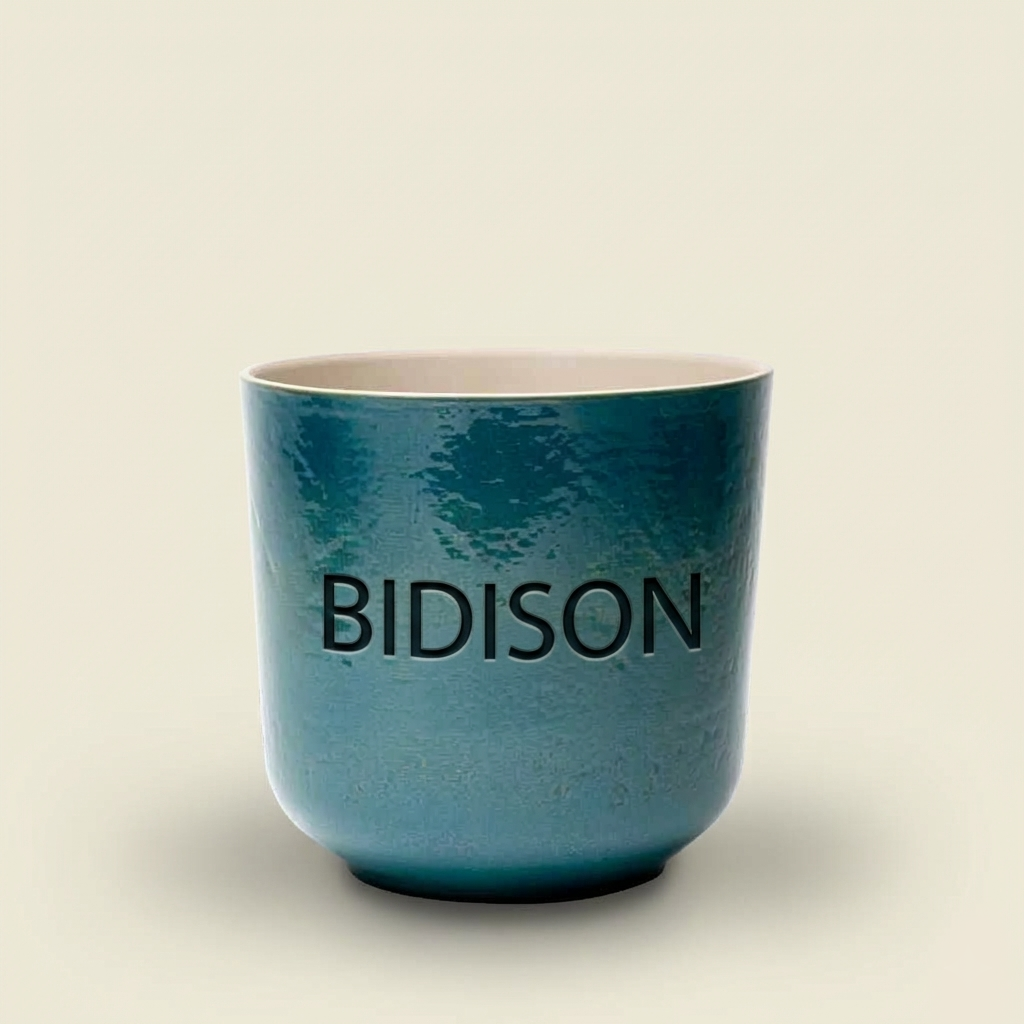 Keramik Übertopf Petrol für Zimmerpflanzen