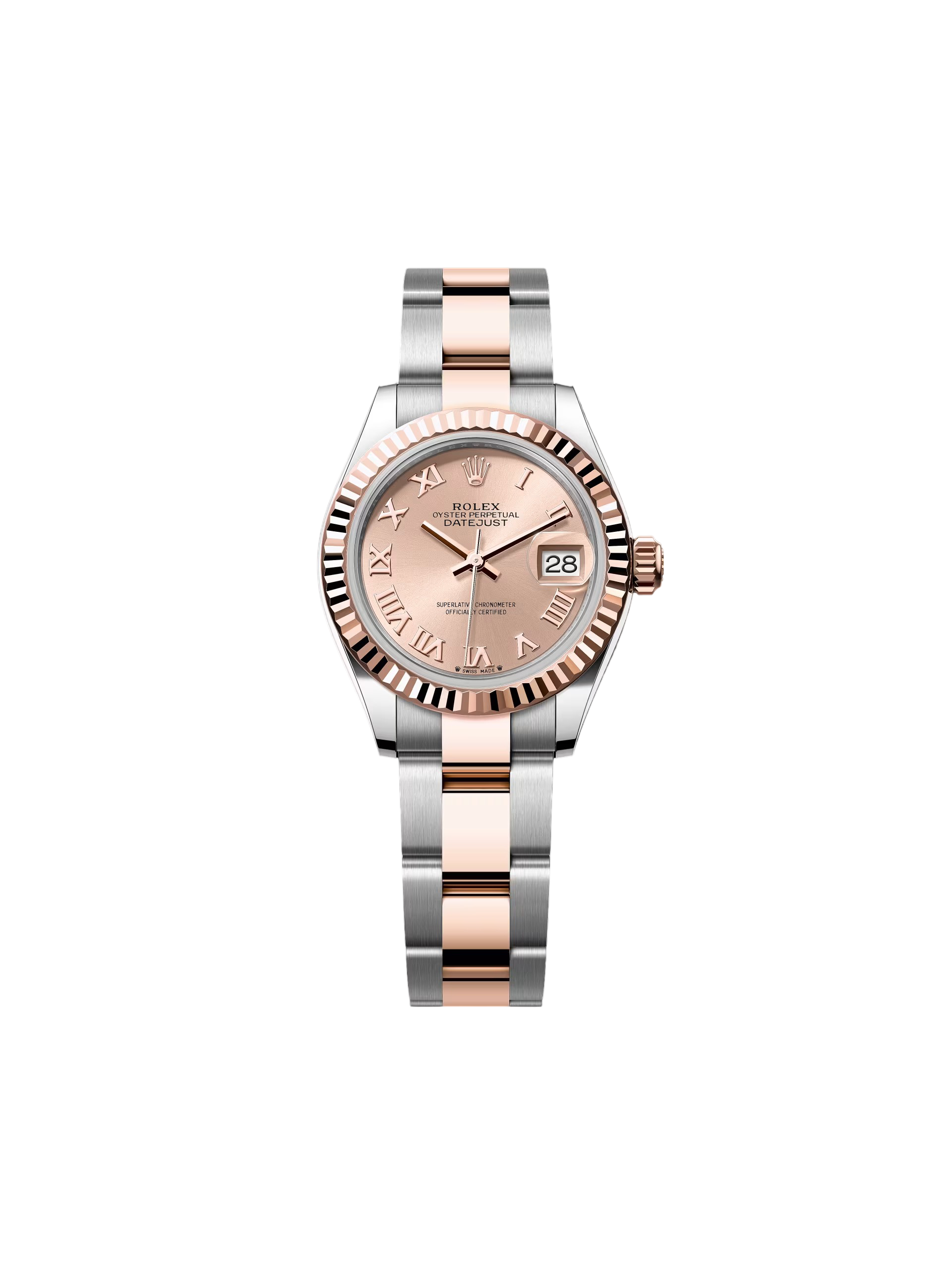 Rolex Lady-Datejust 28mm 279171 Pink Roman Oyster Stainless Steel and Rose Gold