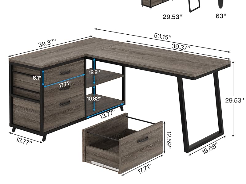 L SHAPED DESK
