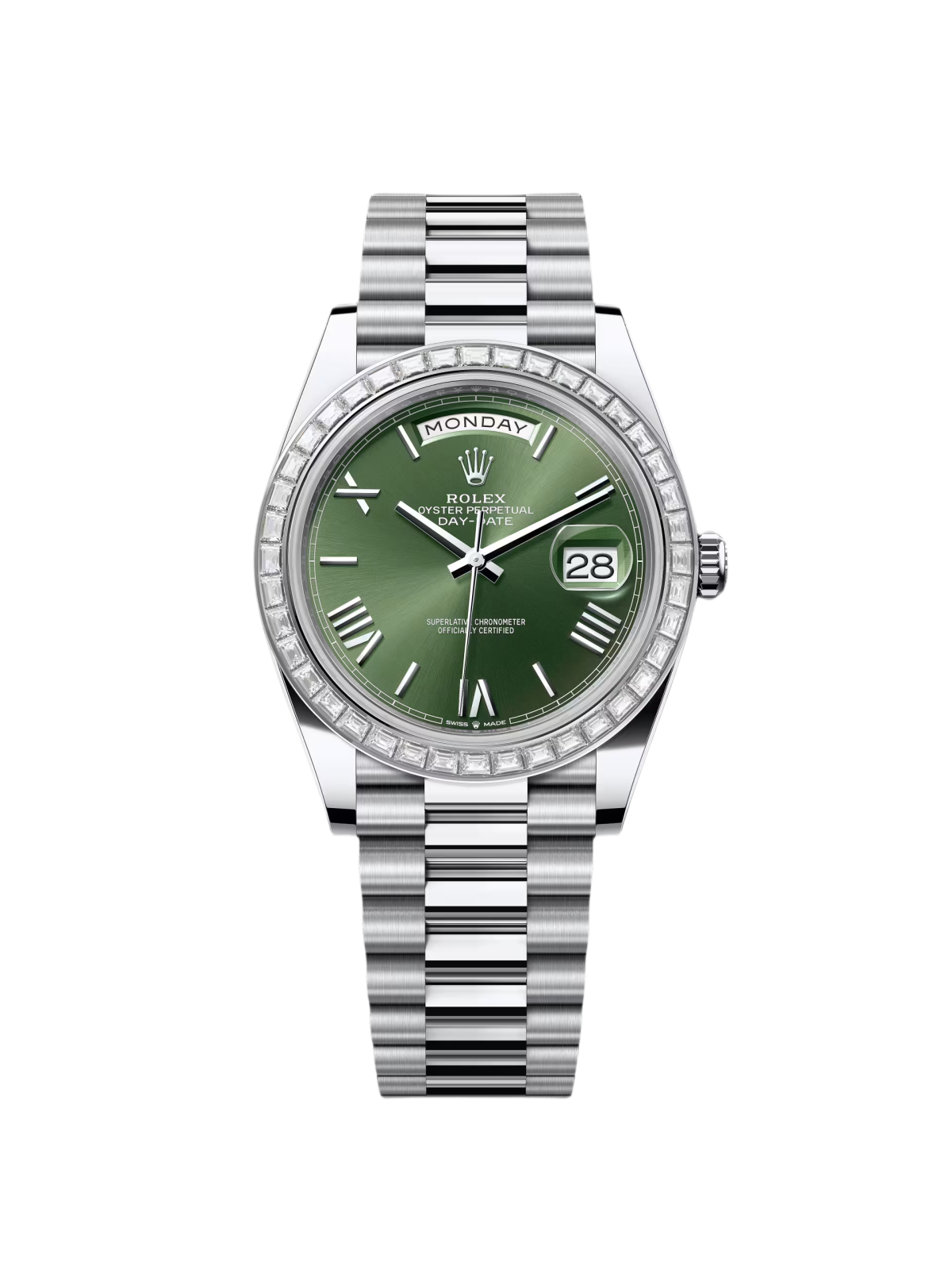 Rolex Day-Date 40mm 228396TBR-0020 Green Roman Dial