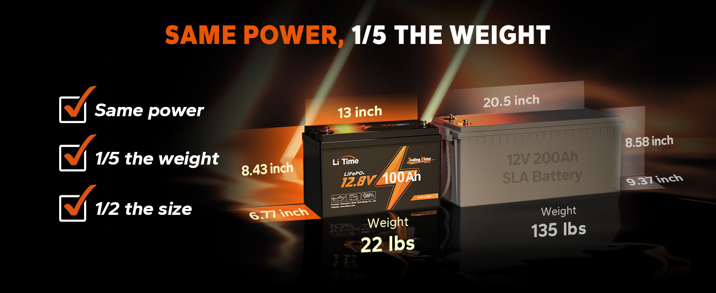 12V100Ah Trolling Motor Battery