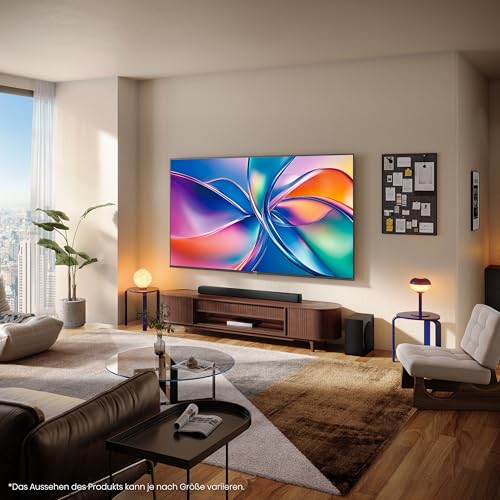 Hisense 43E7Q Fehrnseher, 43 Zoll, 4K UHD QLED, Smart TV, Game Mode Plus, Filmaker Mode, Dolby Vision Atmos, HDR10, HLG, HDR Immersive, AI 4K Upscaler, Dolby MS12, DTS X, Sprachsteuerung [2025]