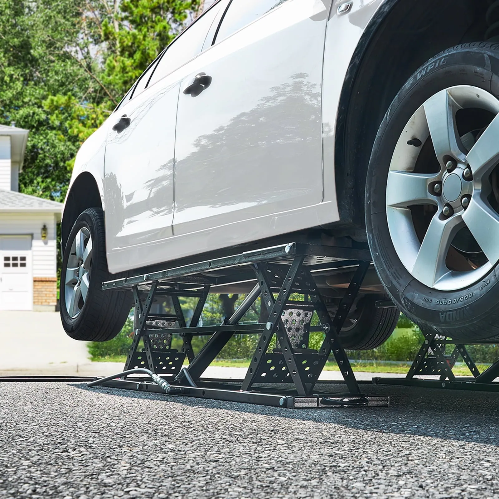 2025 Portable Car Lift 5000 LBS Automatic Car Lift System Jack for Home Garage